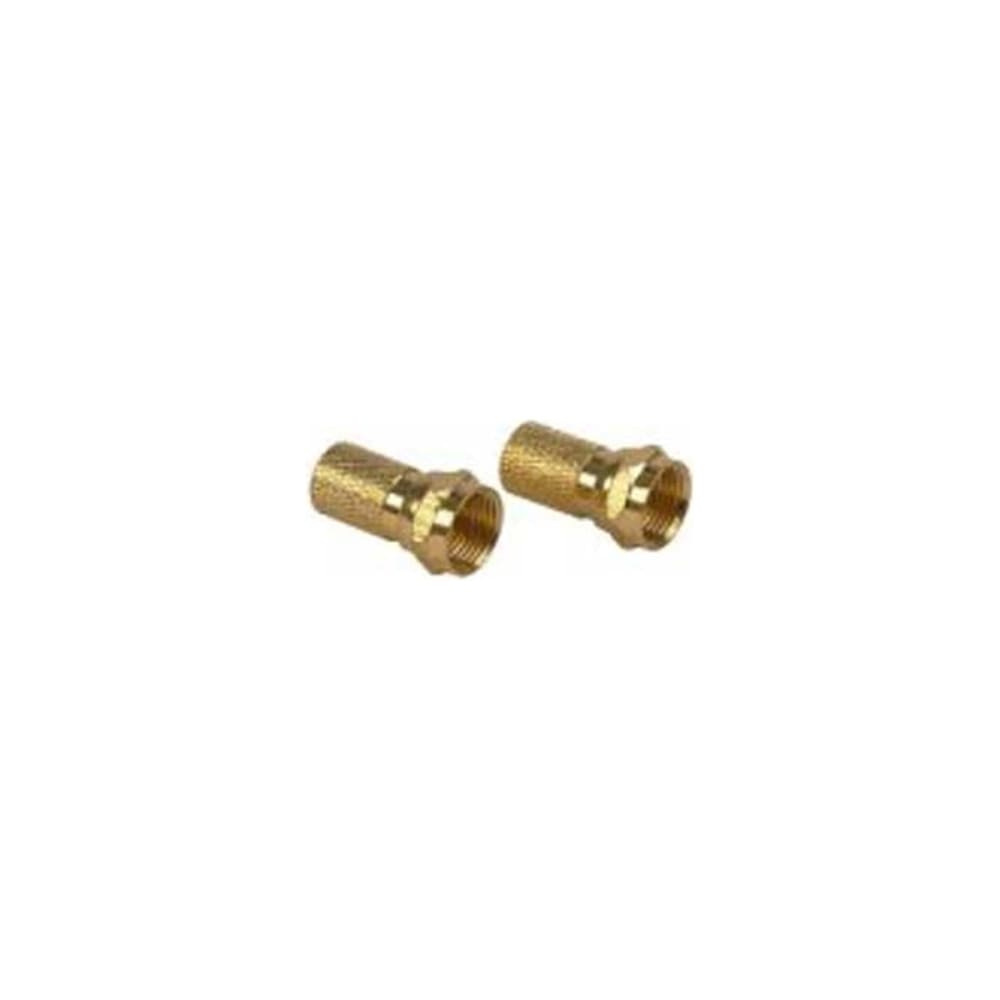 Voxx CVH59R Twist On Connector F Connector Gold