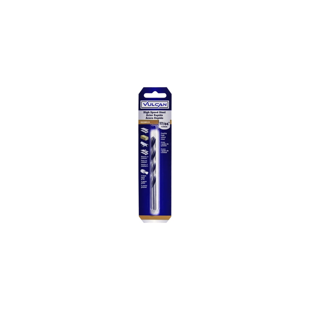 Vulcan 231591OR Jobber Drill Bit 17/64 in Dia 4-