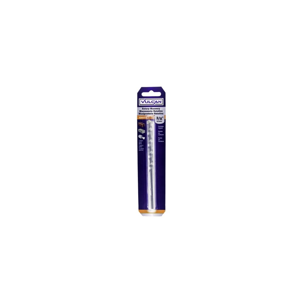 Vulcan 223811OR Drill Bit 3/8 in Dia 6 in OAL S