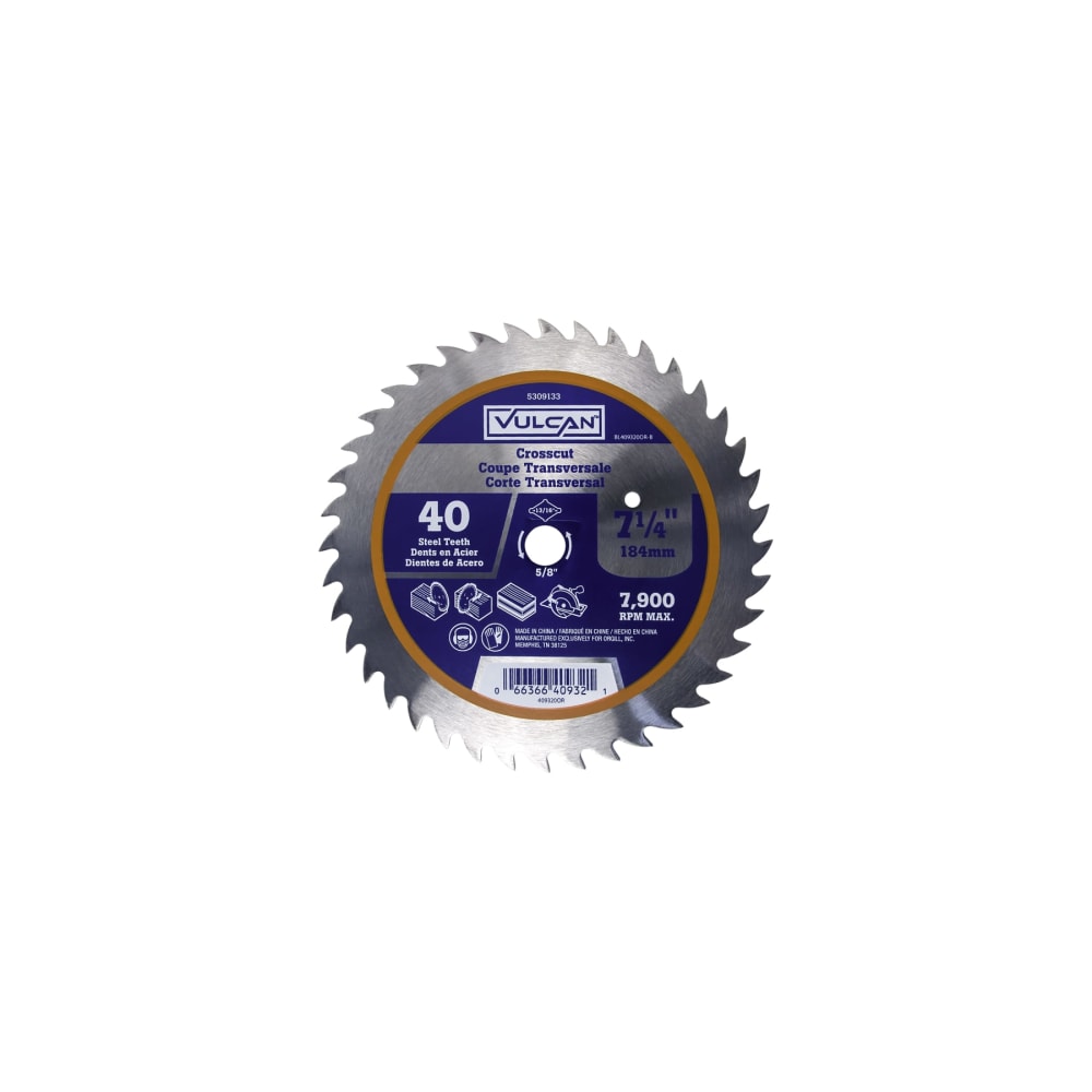 Vulcan 409320OR Circular Saw Blade 7-1/4 in Dia