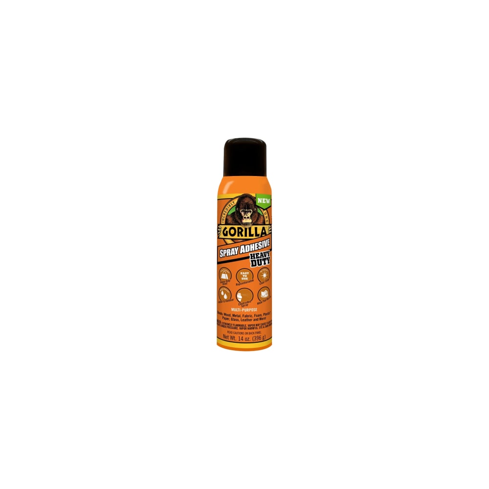 Gorilla 6341502 Spray Adhesive Clear 14 oz Bottl