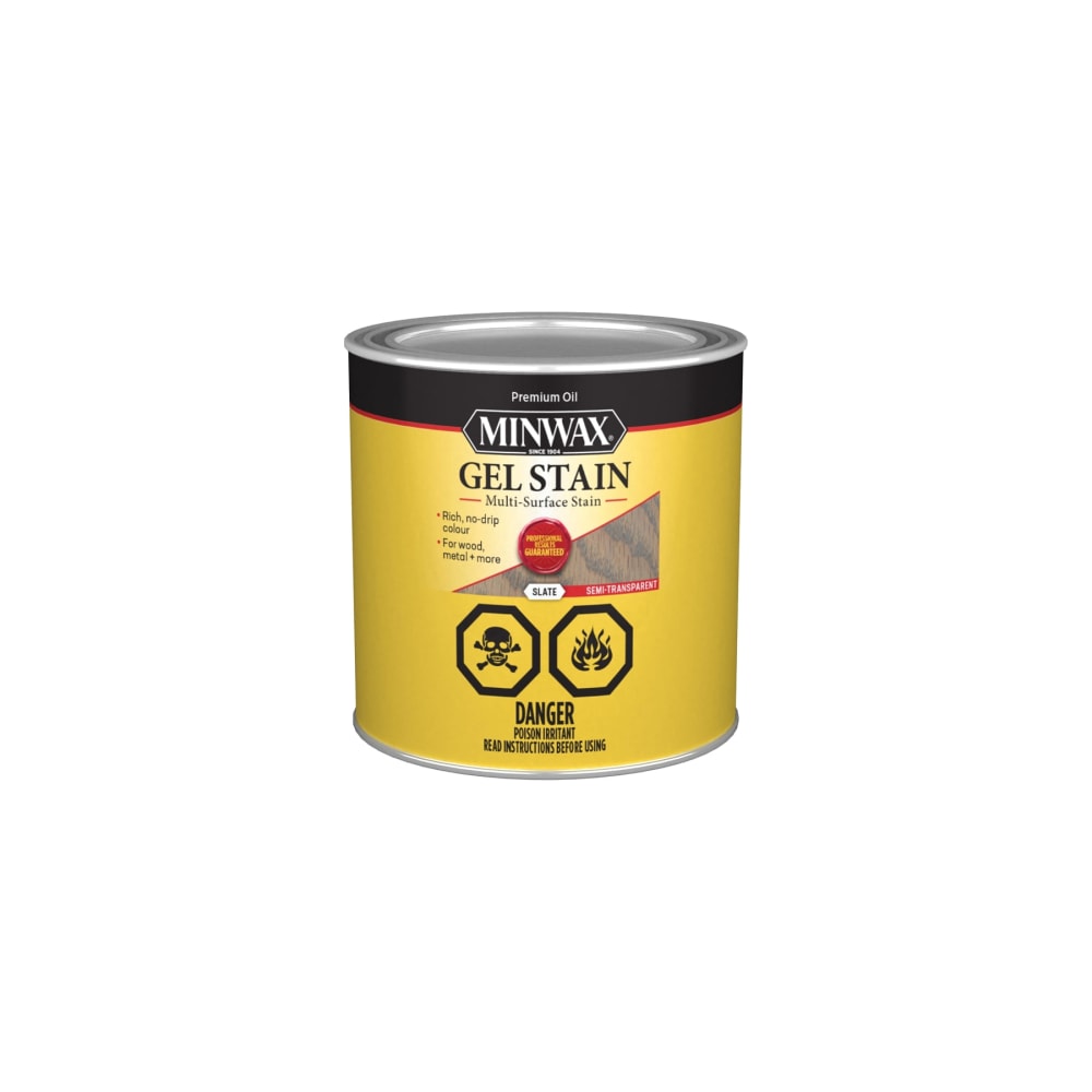 Minwax CM2161204 Gel Stain Slate Liquid 0.5 pt