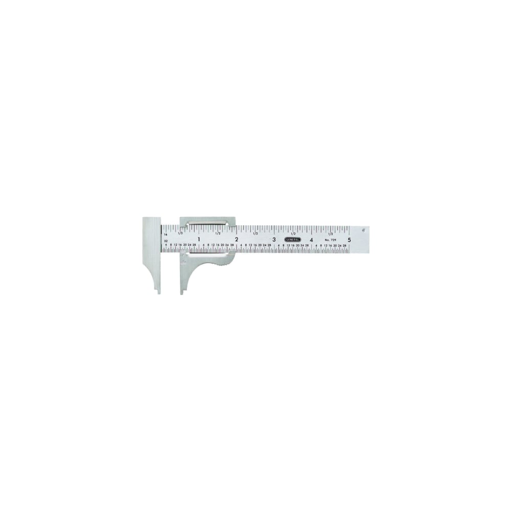 General 729 Slide Caliper 0 to 4 in SAE Graduati