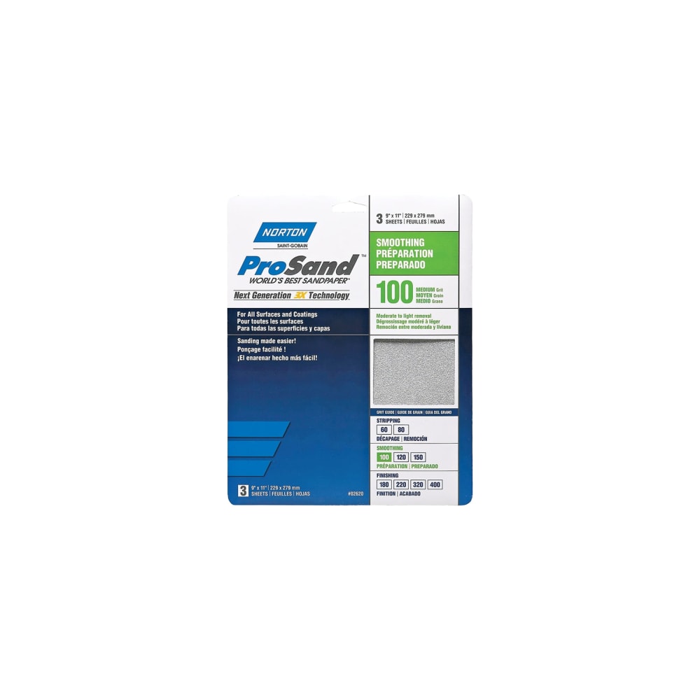 Norton ProSand 07660768162 Sanding Sheet 11 in L