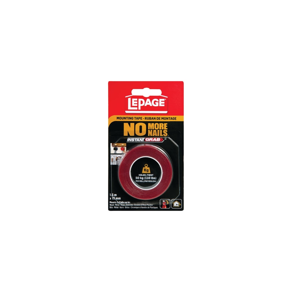 LePage 2125574 Mounting Tape 1.5 m L 19 mm W Tr