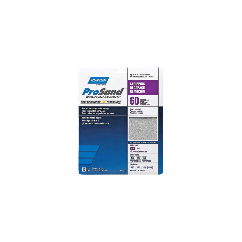 Norton ProSand 07660768164 Sanding Sheet 11 in L