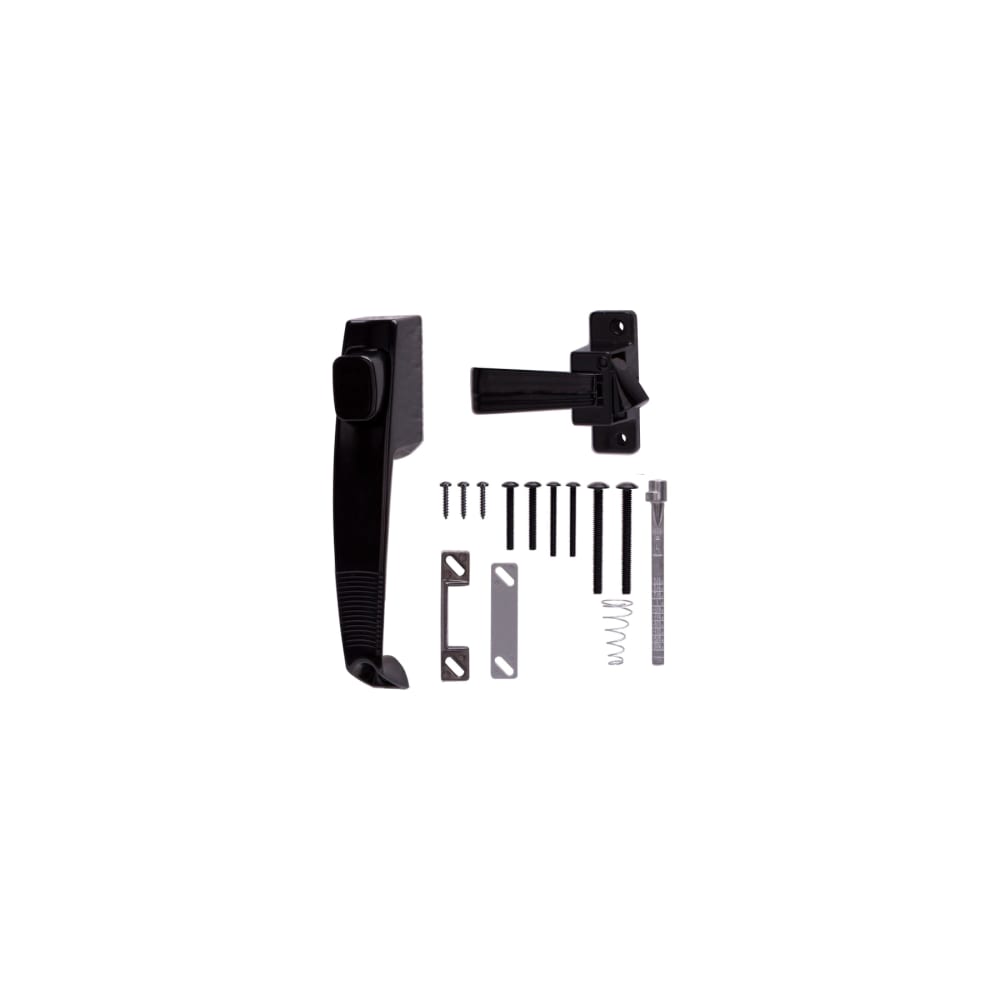 ProSource 47020-U-PS Pushbutton Latch Zinc Black