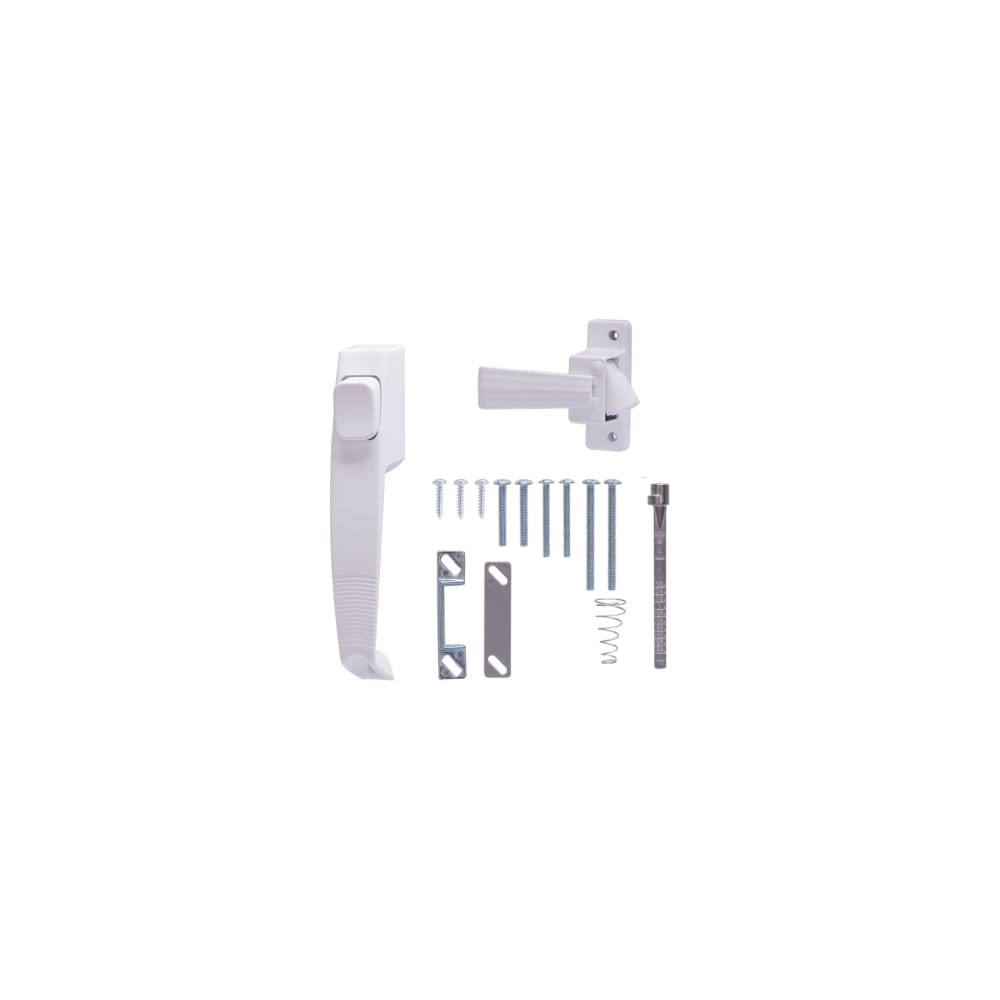 ProSource 47015-UW-PS Pushbutton Latch Zinc Whit