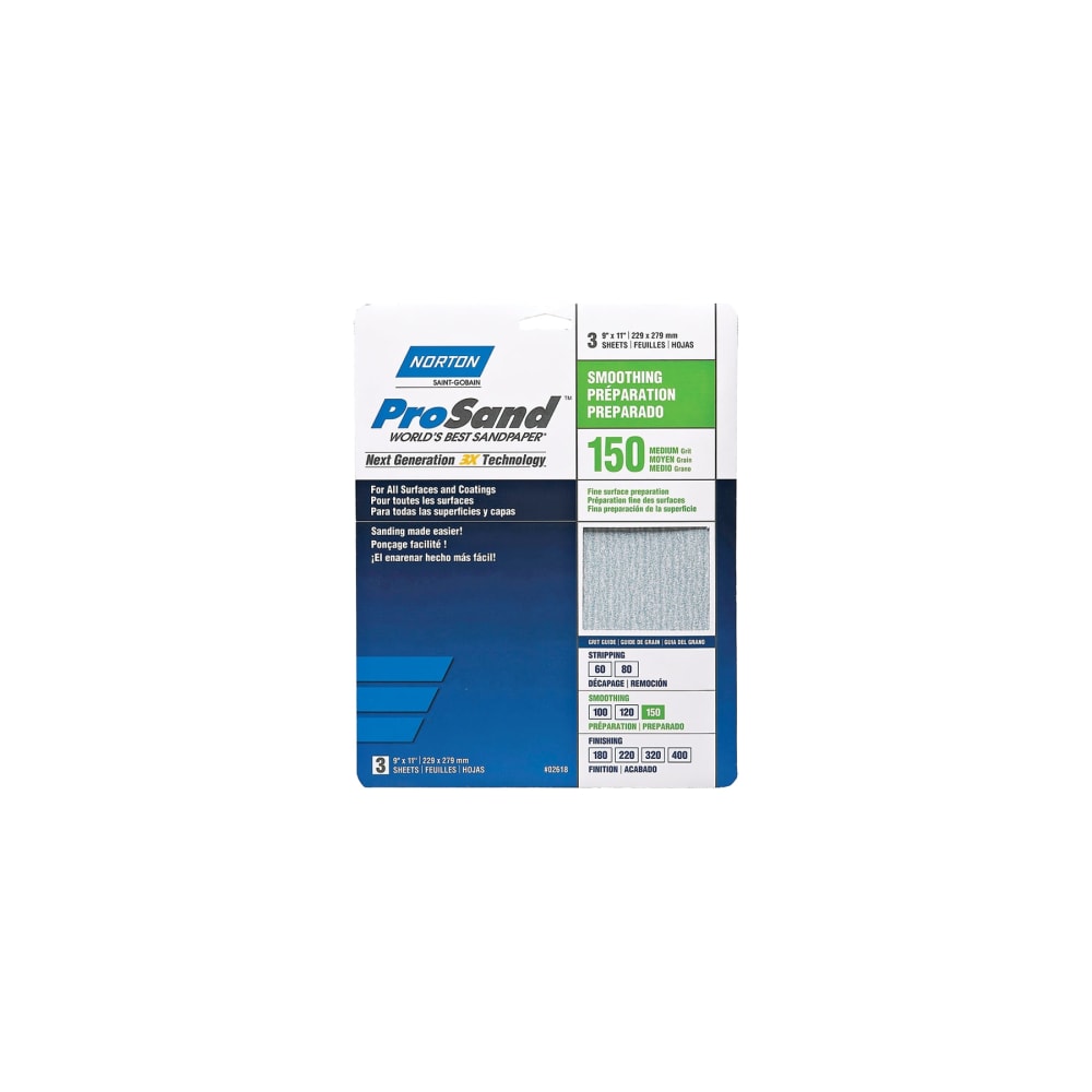 NORTON ProSand 07660768160 Sanding Sheet 11 in L