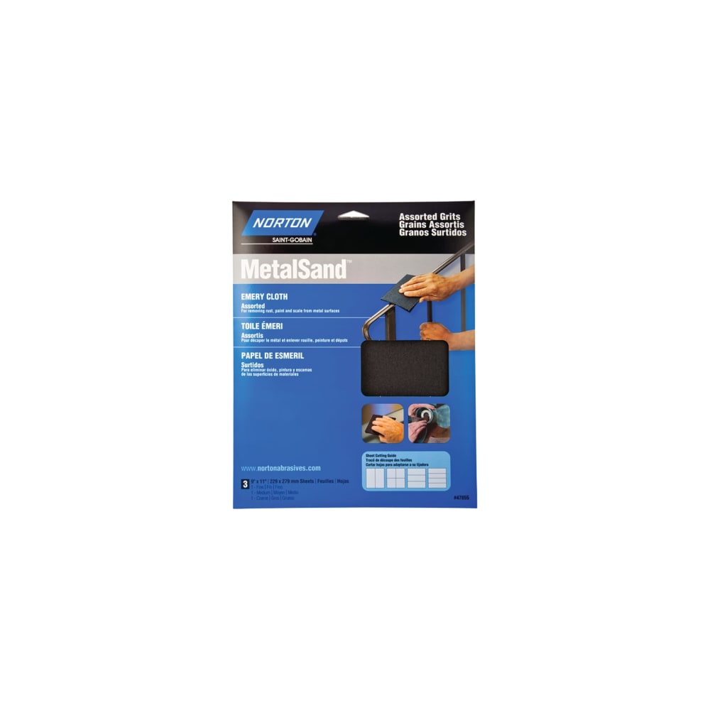 NORTON MetalSand 07660747855 Sanding Sheet 11 in