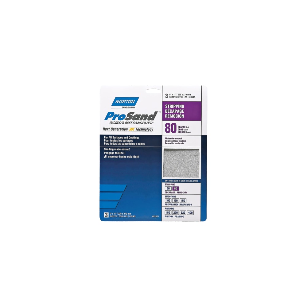 NORTON ProSand 07660768163 Sanding Sheet 11 in L