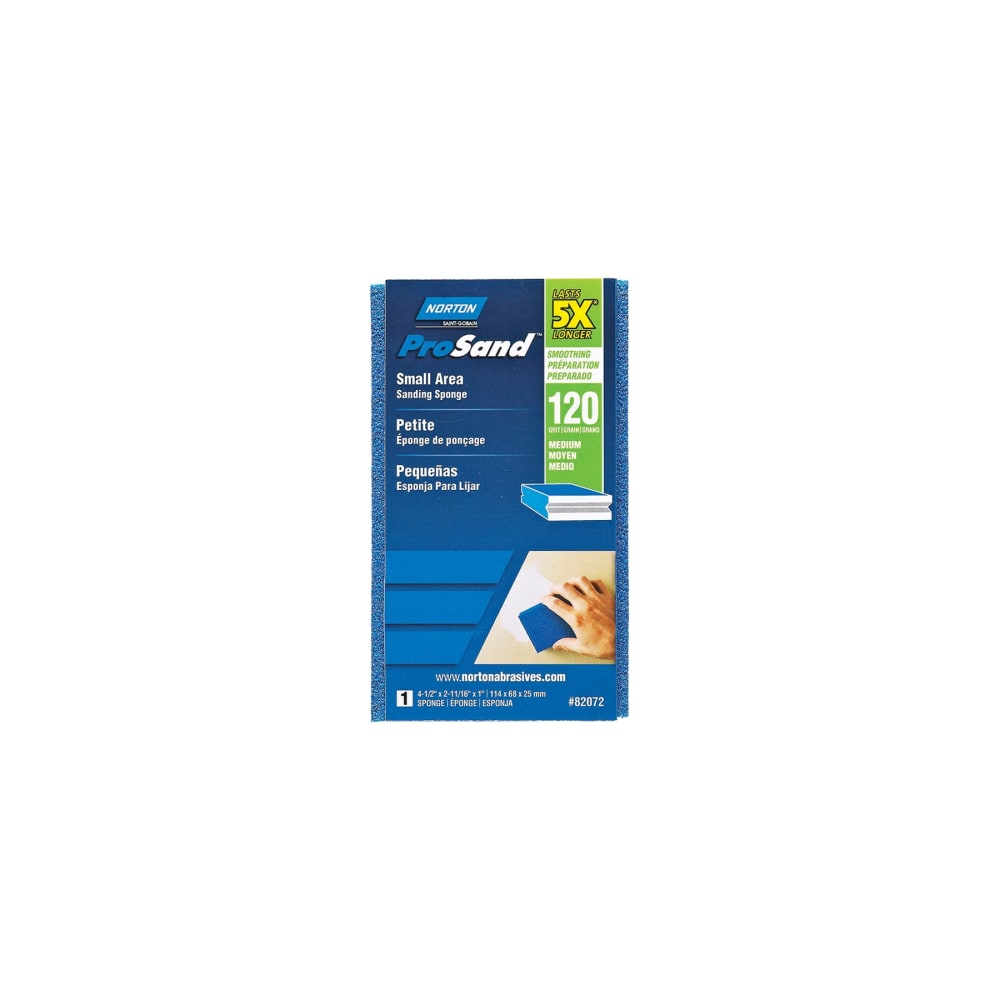 NORTON ProSand 82072 Sanding Sponge 4-1/2 in L 2