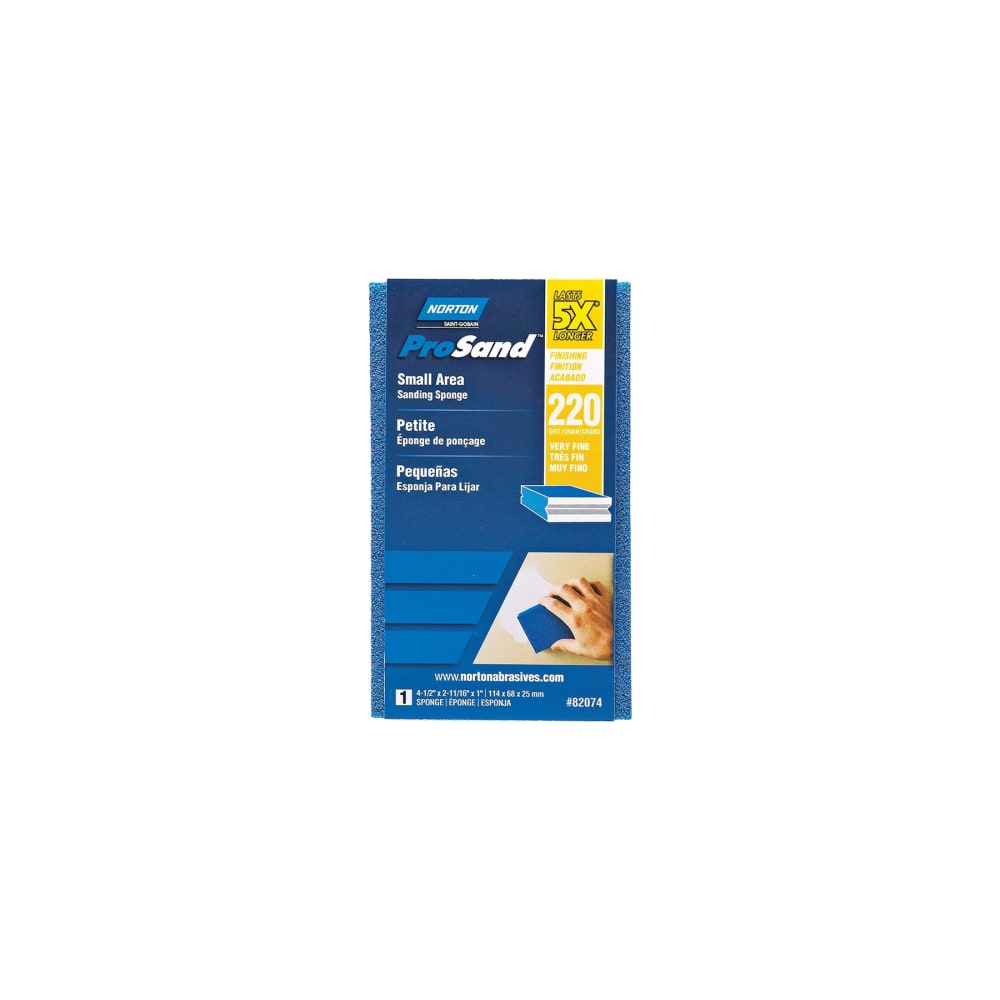 NORTON ProSand 82074 Sanding Sponge 4-1/2 in L 2