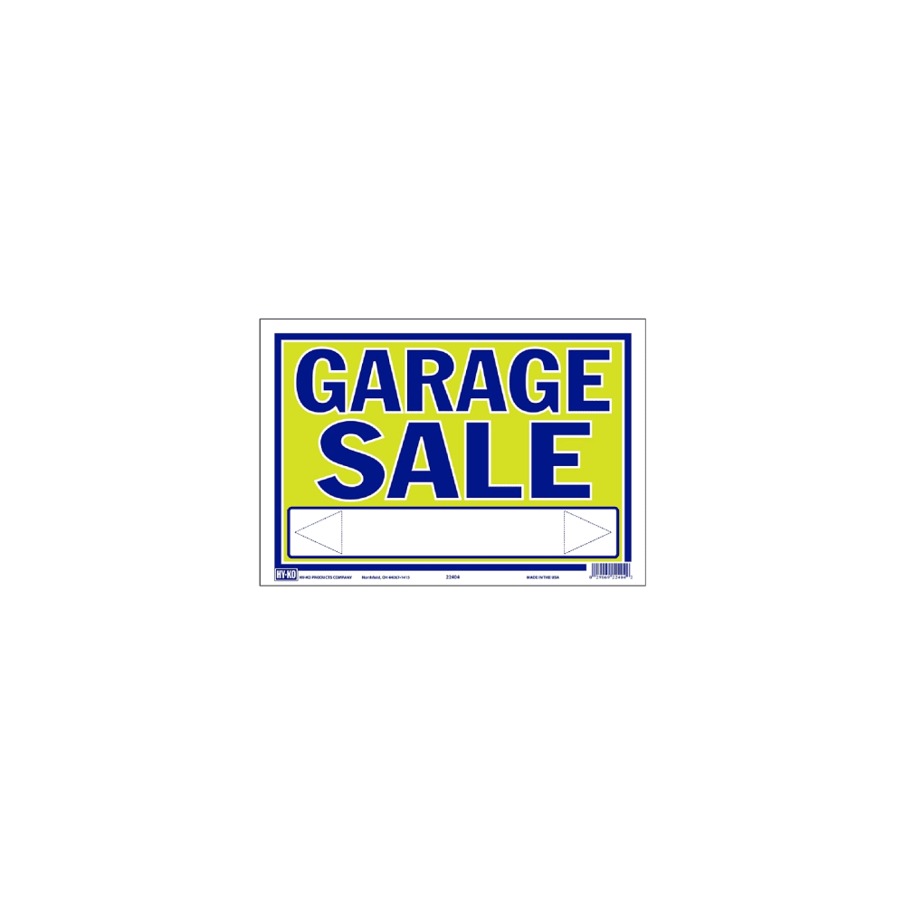 HY-KO 22404 Neon Sign GARAGE SALE
