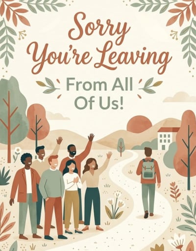Group Leaving Cards
