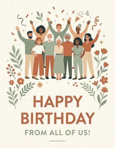 Group Birthday Cards