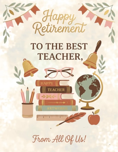 Group Thank You Teacher Cards