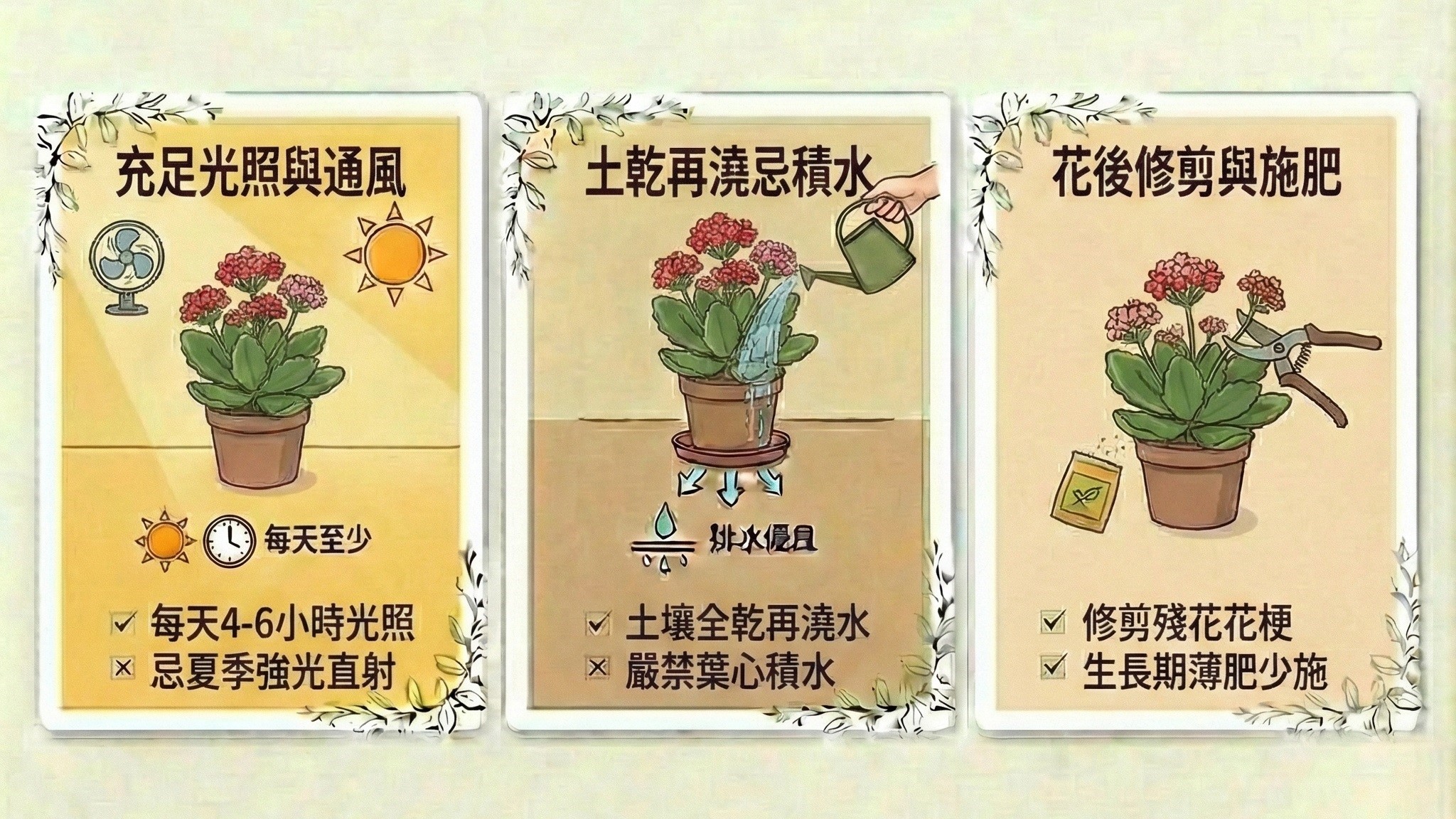 長壽花、多肉植物盆栽、居家園藝花卉、桌面盆栽推薦、送禮花卉