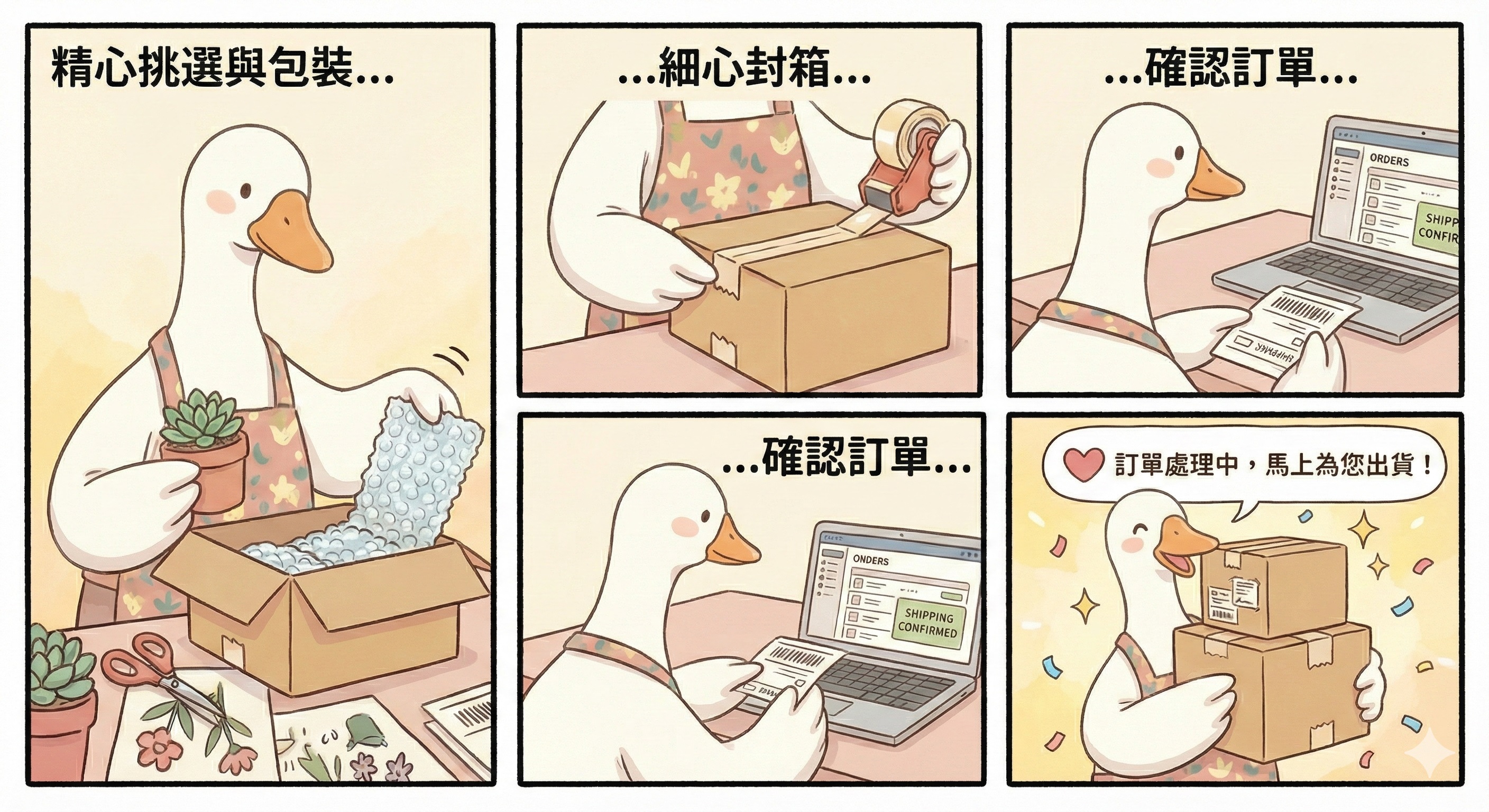 頂上花藝 出貨流程