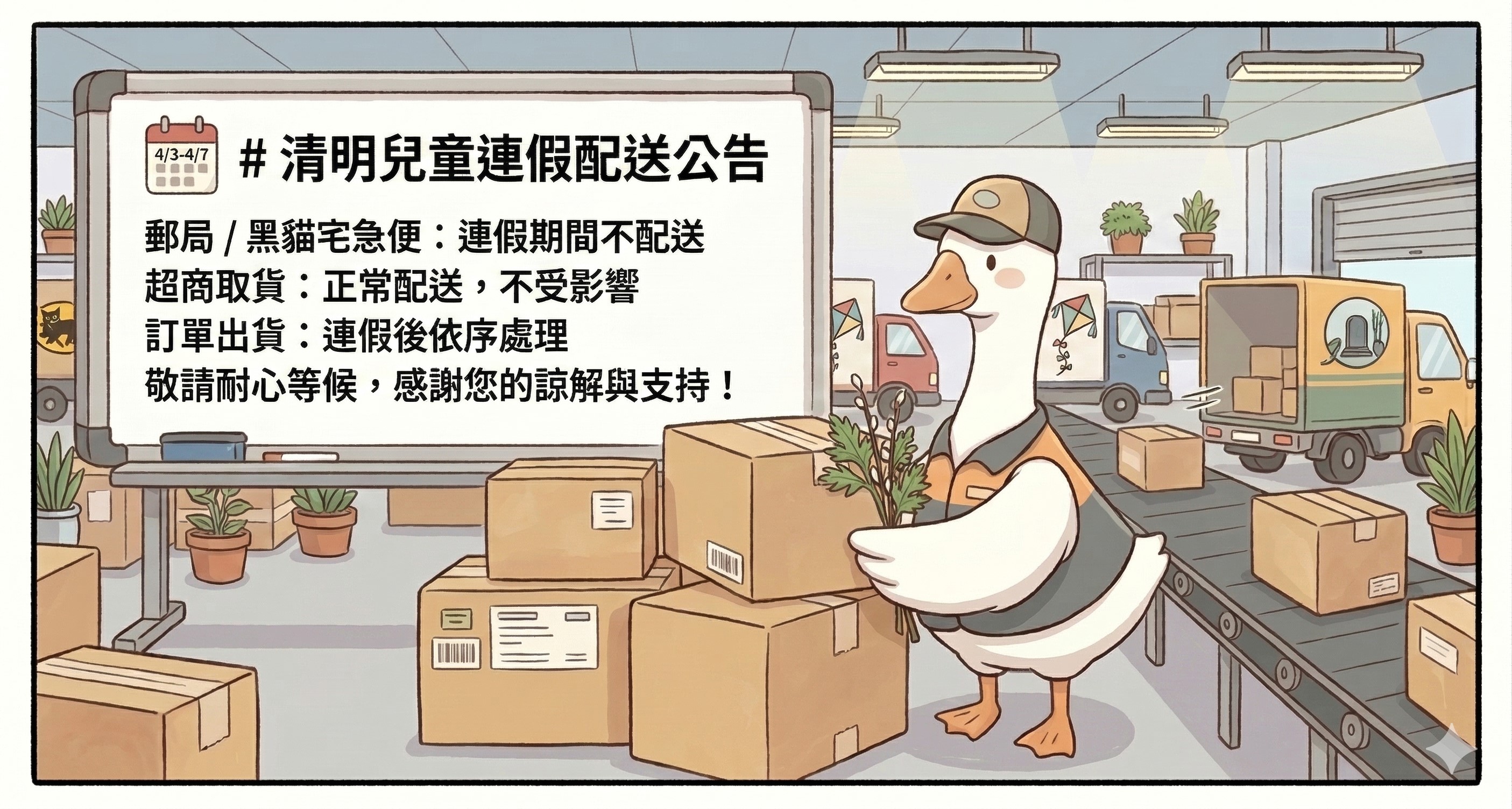 頂上花藝 連假配送公告