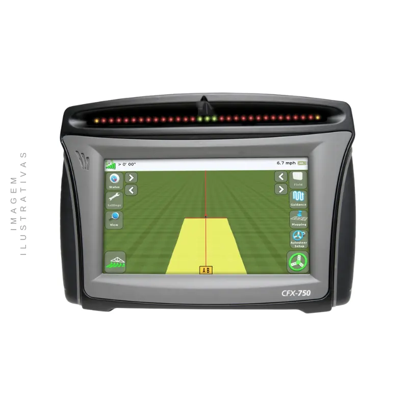 Monitor Trimble CFX-750 para agricultura de precisão.