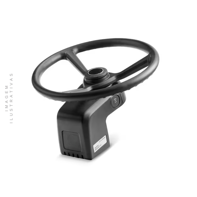 Piloto automático ATU 300 John Deere instalado em um trator moderno.