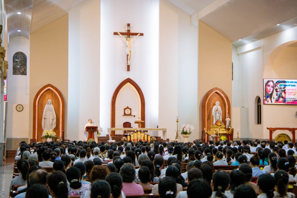 Gx. Phước Lâm: Mừng Sinh Nhật Đức Trinh Nữ Maria - Bổn Mạng Hội Tận Hiến Gx. Phước Lâm: Mừng Sinh Nhật Đức Trinh Nữ Maria - Bổn Mạng Hội Tận Hiến