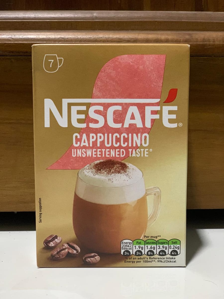 Nescafe cappuccino unsweetened Taste (7 sachets)