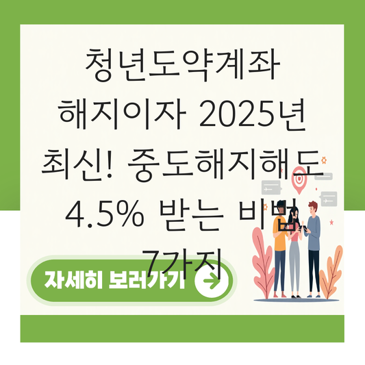 청년도약계좌 해지이자 대표 이미지