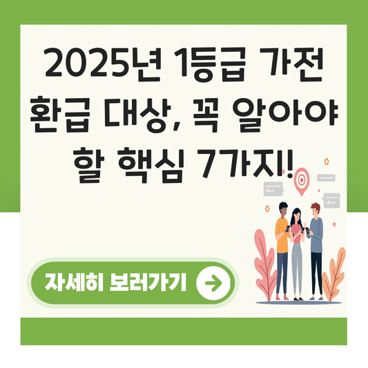 1등급 가전 환급 대상 대표 이미지