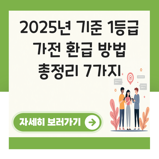 1등급 가전 환급 방법 대표 이미지