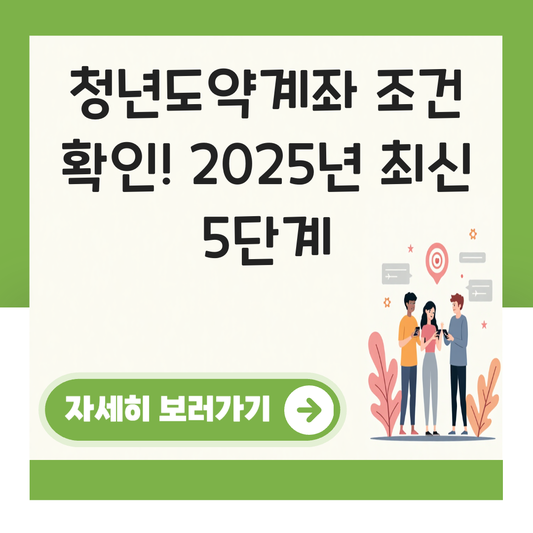 청년도약계좌 조건 확인 기간 대표 이미지