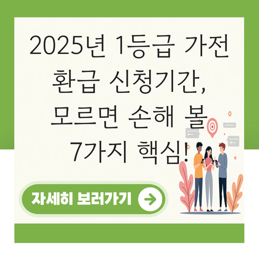 1등급 가전 환급 신청기간 대표 이미지