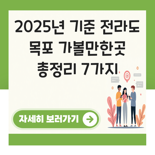전라도 목포 가볼만한곳 대표 이미지