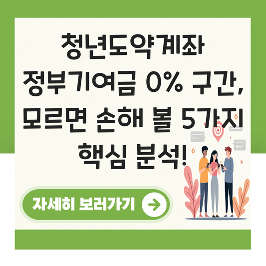 청년도약계좌 정부기여금 지급비율 0 대표 이미지