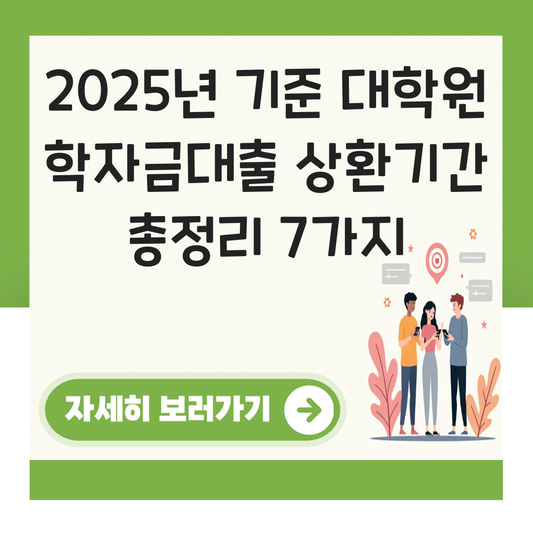 대학원 학자금대출 상환기간 대표 이미지