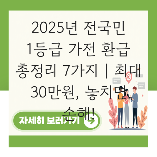 전국민 1등급 가전 환급 대표 이미지