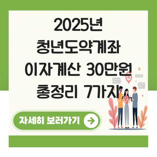 청년도약계좌 이자계산 30만원 대표 이미지