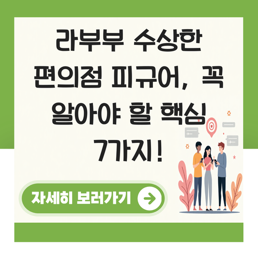 라부부 수상한 편의점 피규어 대표 이미지