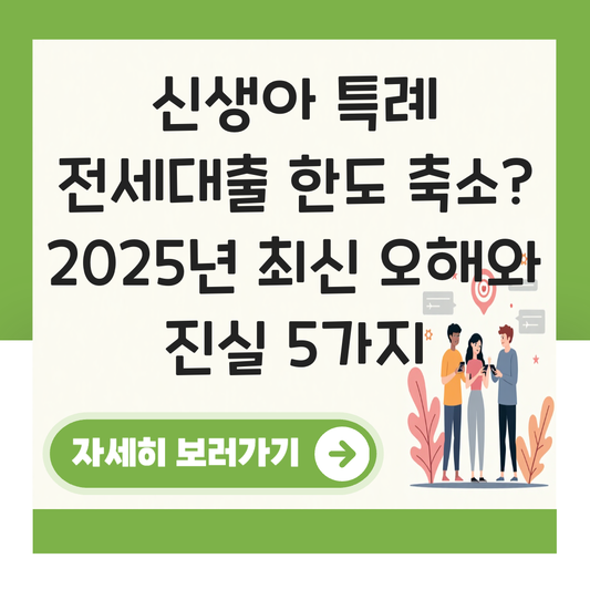 신생아 특례 전세대출 한도 축소 대표 이미지