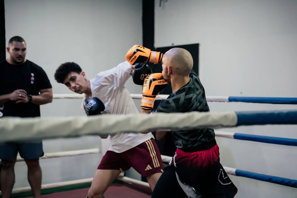 Kickboxing Class Cairo - Pad Work Training
