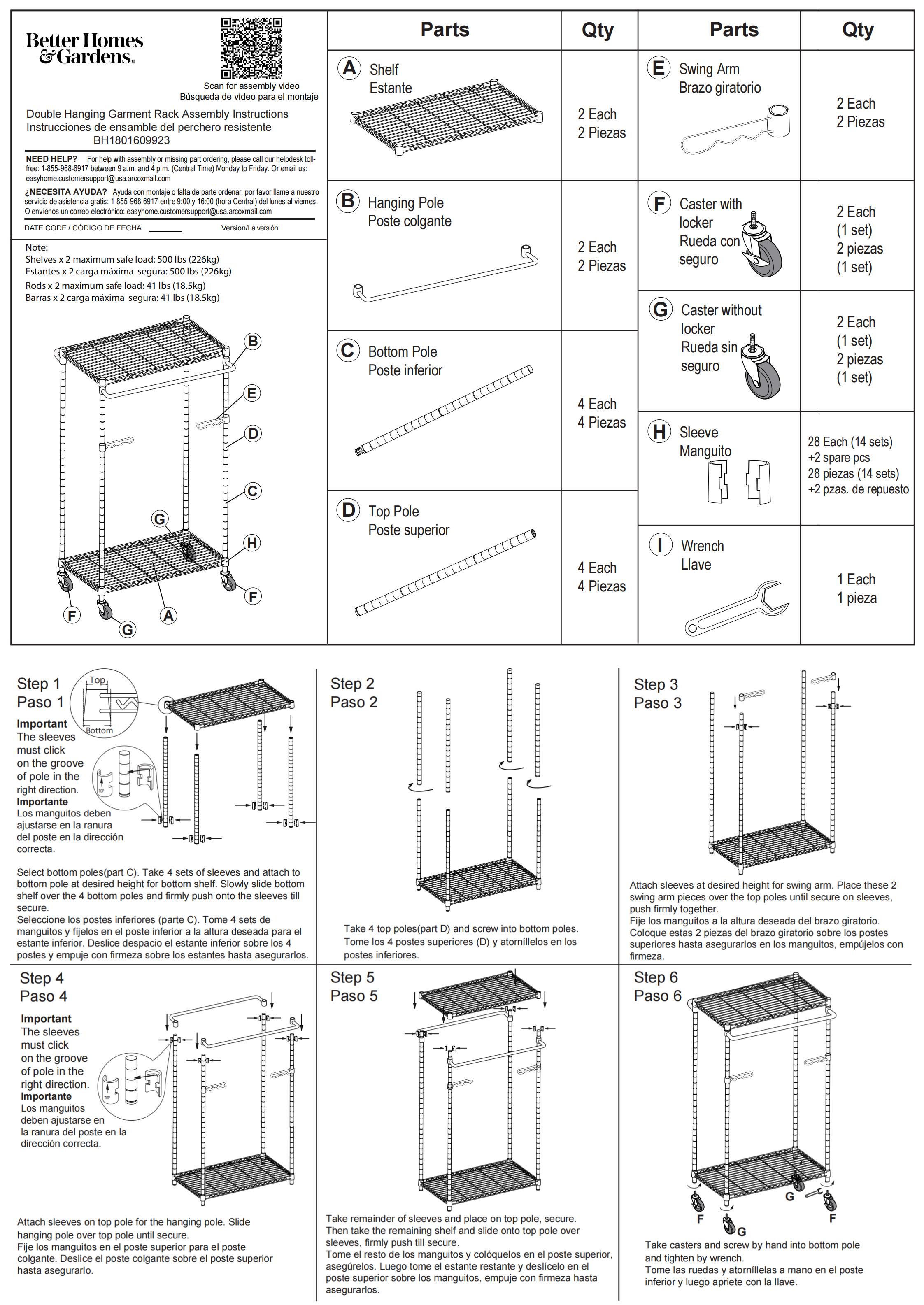 Better homes and gardens garment rack instructions hotsell