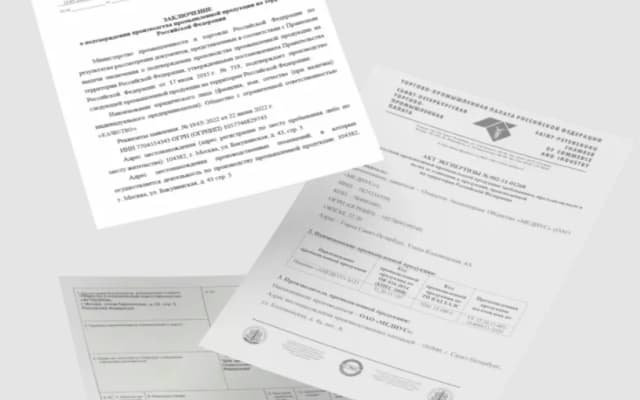 Включение в реестр Минпромторга