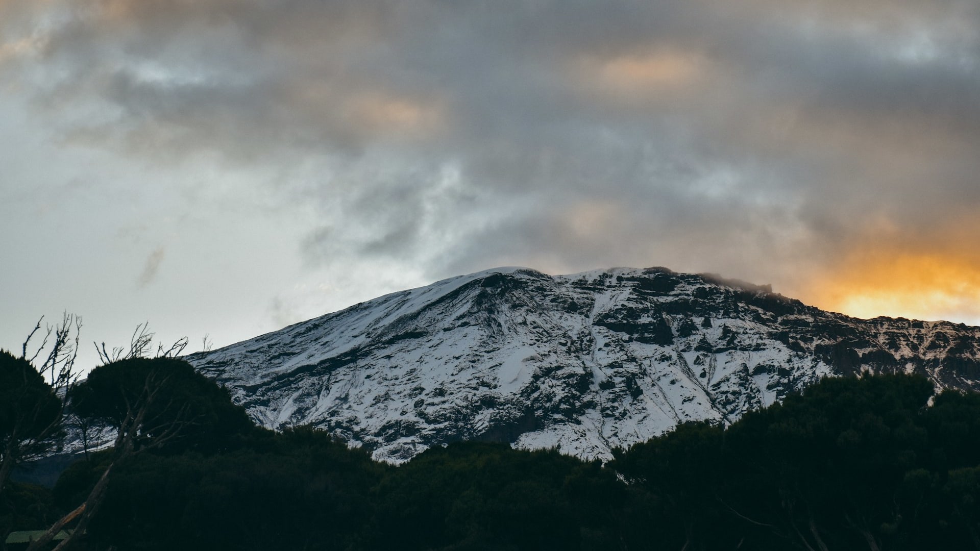Mountain trail scenery background