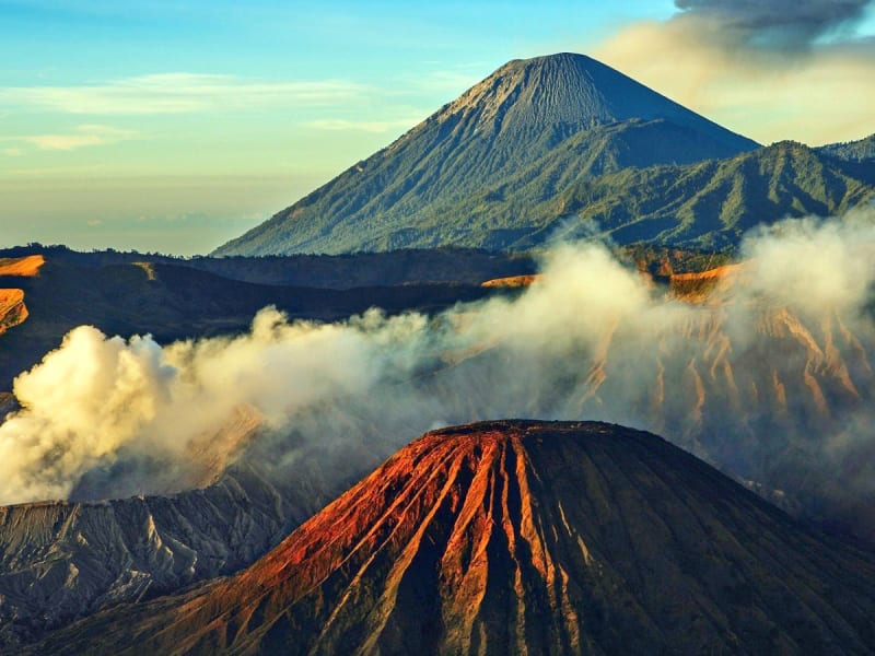 Mount Meru towering above the landscape near Arusha National Park