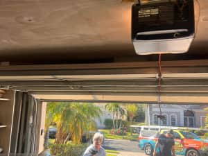 Happy customer with new opener