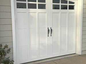 New garage door installation