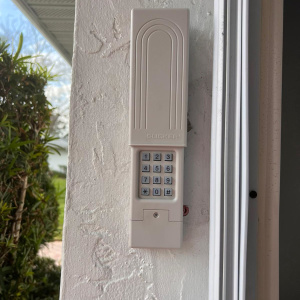 Wireless keypad installation