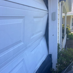 Off-track garage door