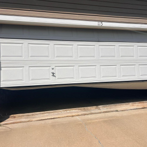 Off-track garage door repair